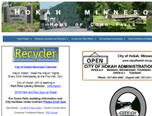 Tablet Screenshot of cityofhokah-mn.gov